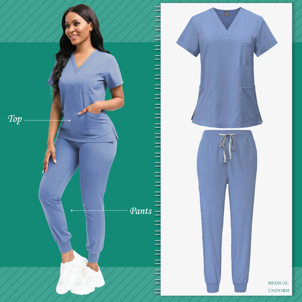 Lightweight Jogger Scrub Set