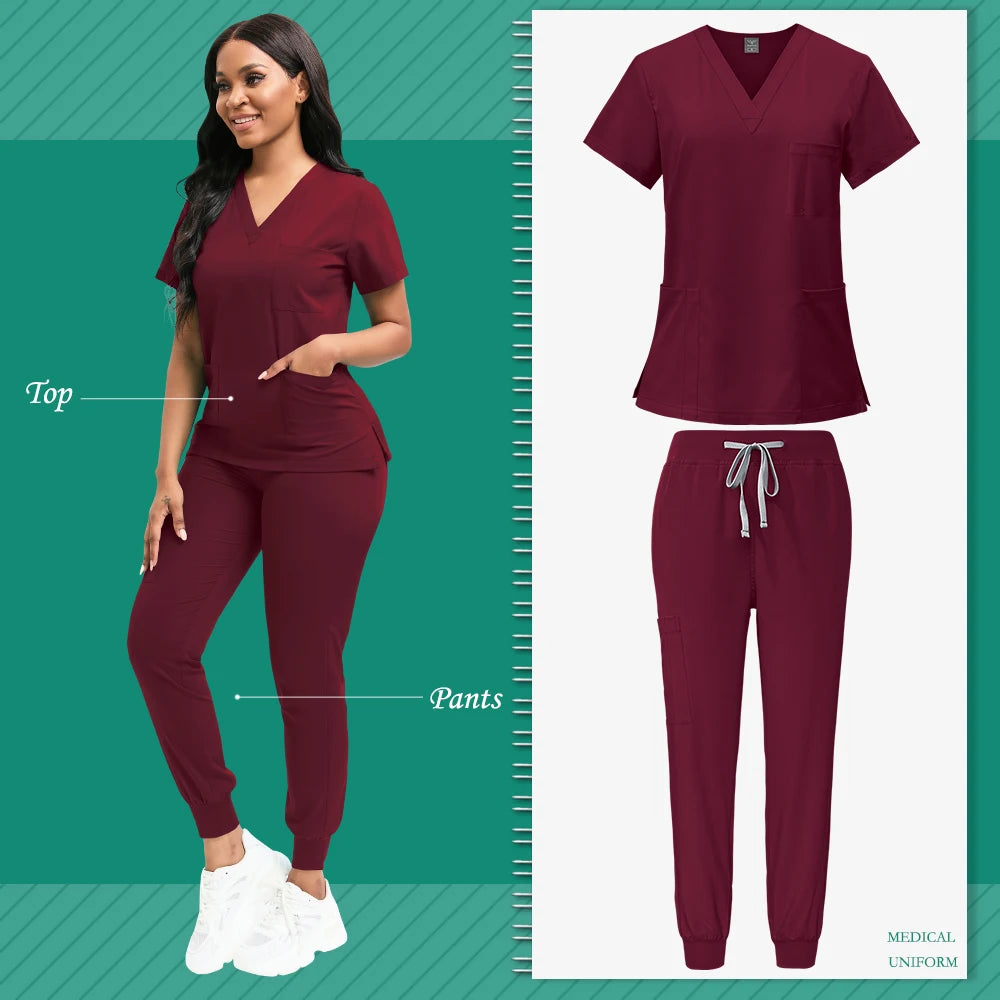 Lightweight Jogger Scrub Set